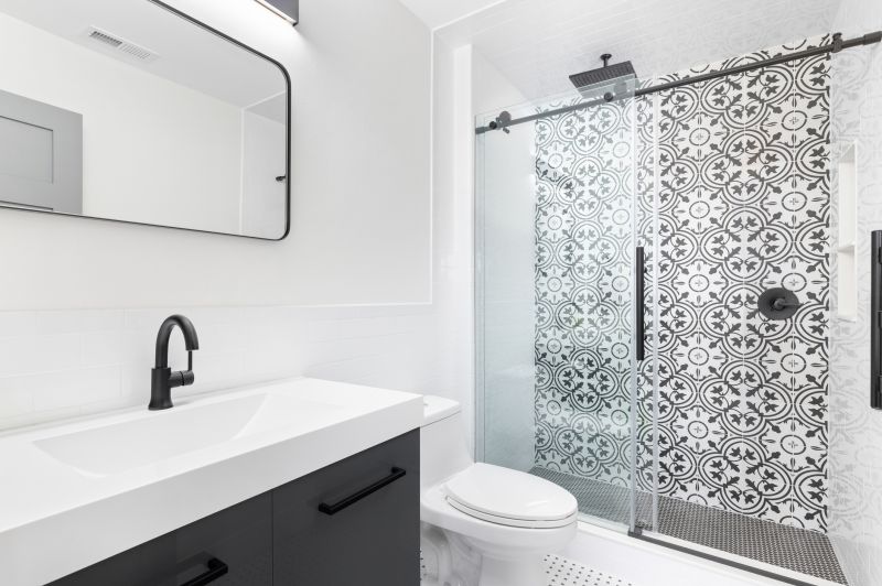 Tile Accents in Shower