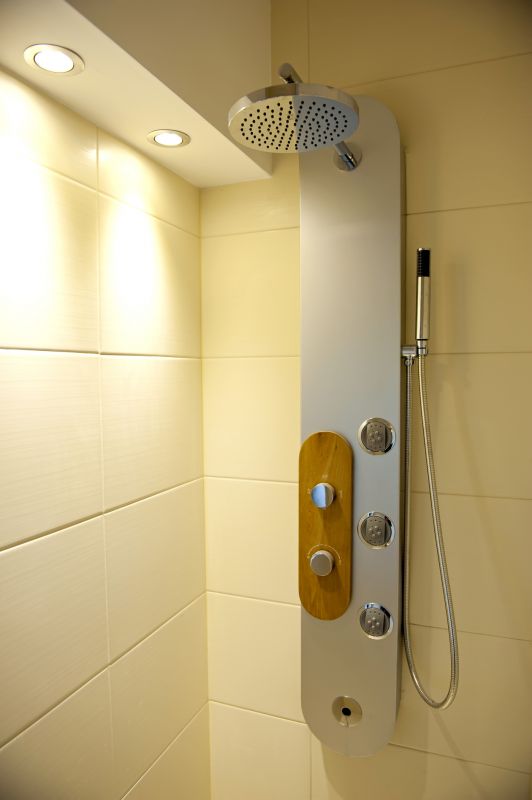 Elegant Shower with Rainfall Head